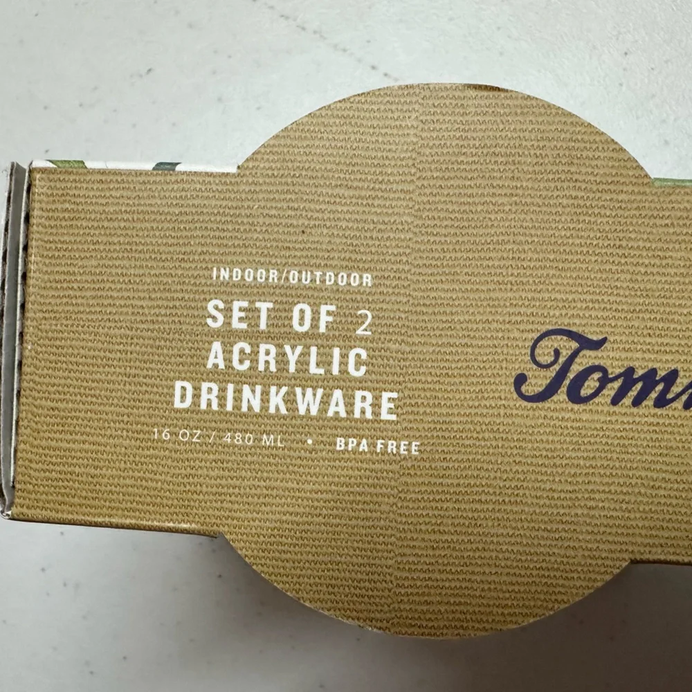 Tommy Bahama Set of 2 Acrylic Drinkware Star
